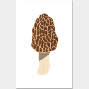 Morel mushroom Posters and Art